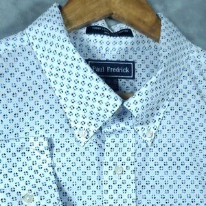 Paul Fredrick Finest 18.5-35 100% Cotton Performance Sport Shirt Dress Casual